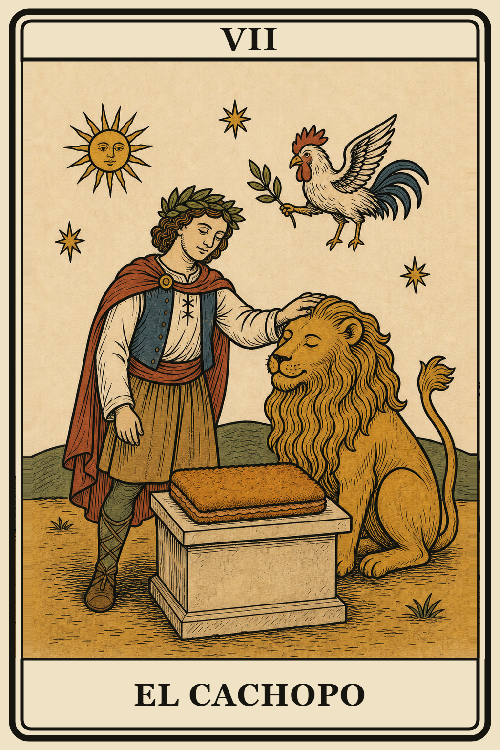 Carta de tarot El Cachopo